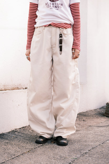 Curved Baggy Jeans (black)