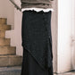 Button Layered Maxi Skirt (2colors)