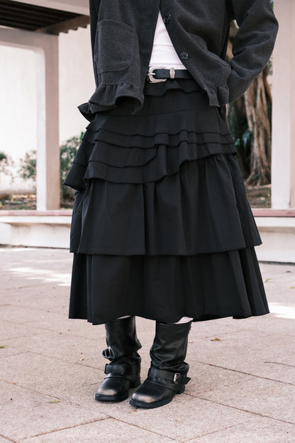 Susie Layered Skirt (black)