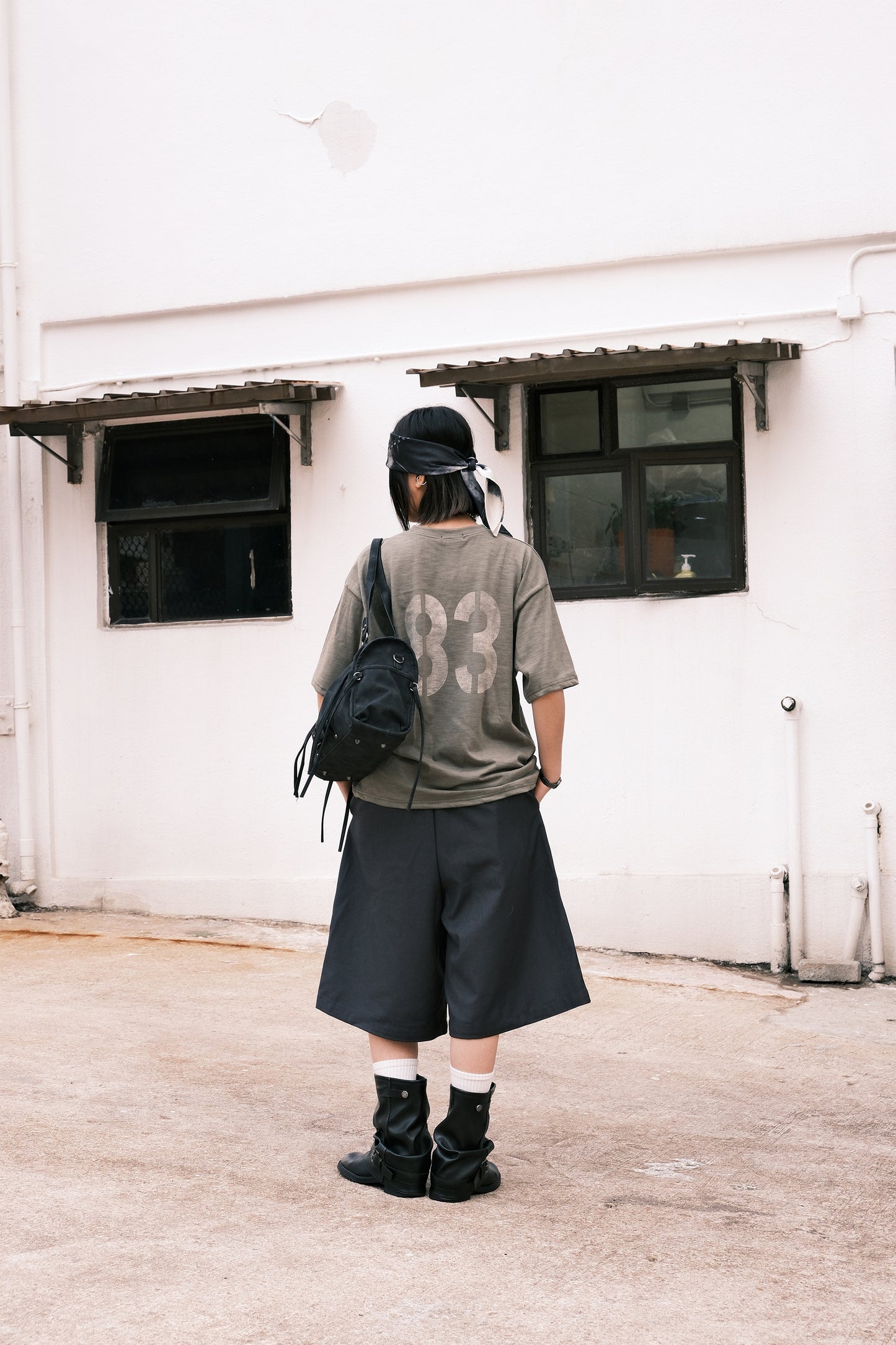 Army Crop Tee (white)
