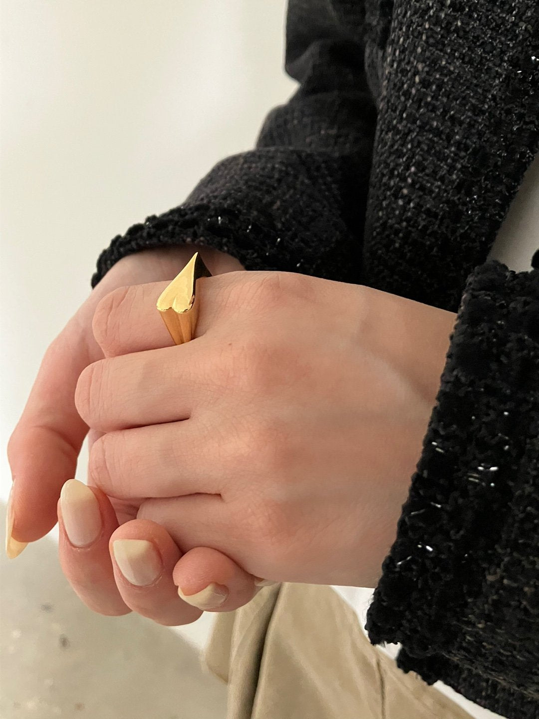 【For Him/Her!!!】Heart Stamp Ring